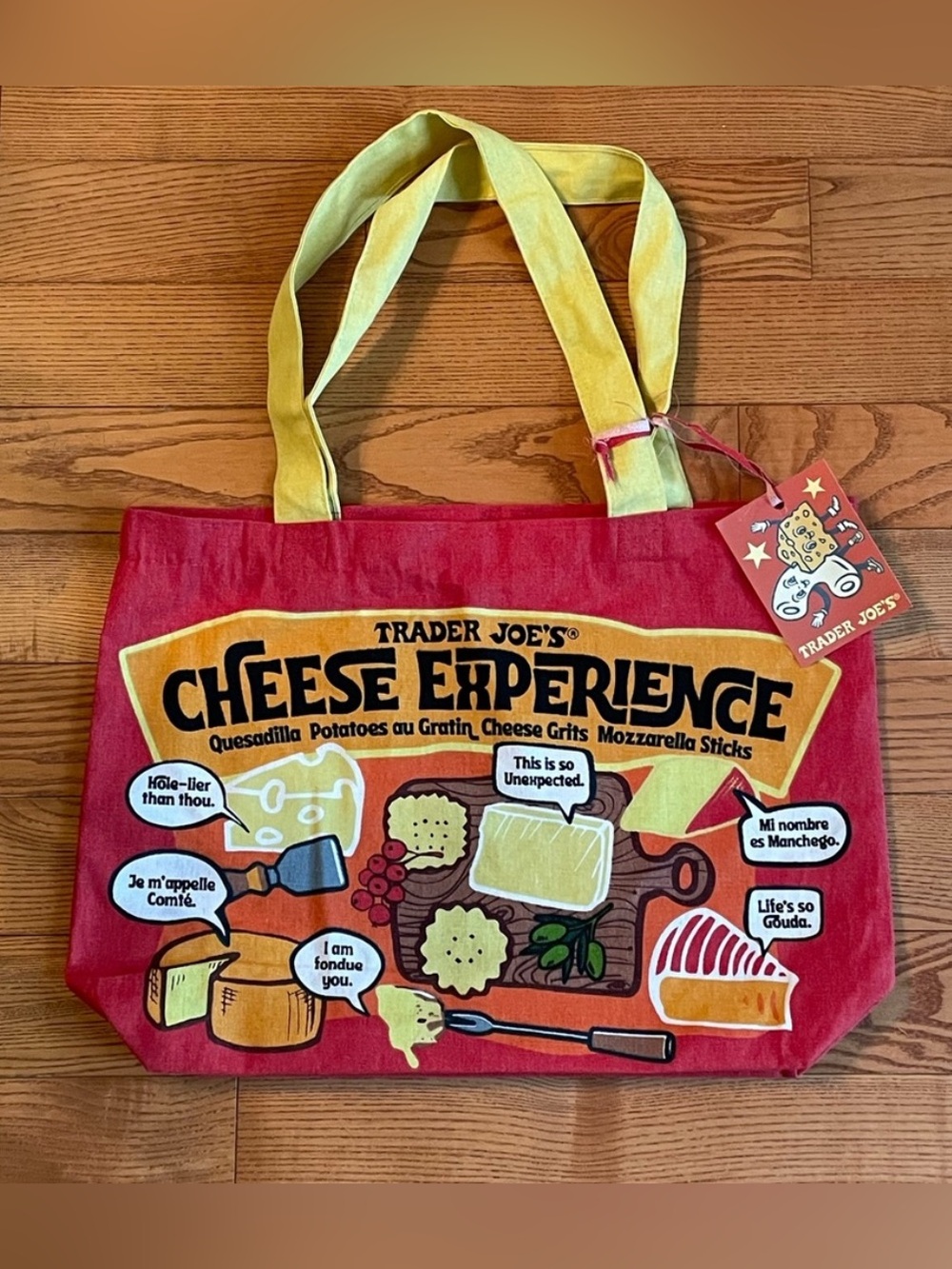 Trader Joe's Cheese Tote Bag